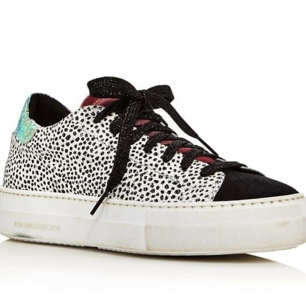 P448 Thea Platform Low Top Sneakers Pepper Leopard Women's Size EU 41 US 10.5